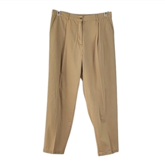 L.L BEAN Classic Fit Pants Size 14 Petite - Picture 1 of 3